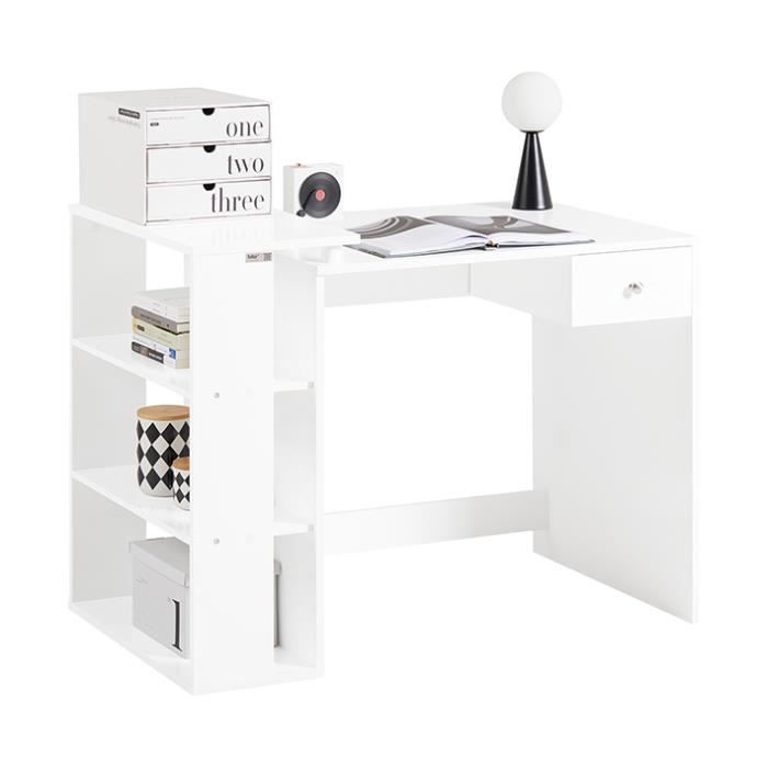 Bureau Avec Plan De Travail
 - Sobuy Fwt35 W Table Bureau Informatique Plan De Travail Avec 3 Etageres Et 1 Tiroir Blanc Achat Vente Secretaire Bureau Informatique Fwt35 W Cdiscount