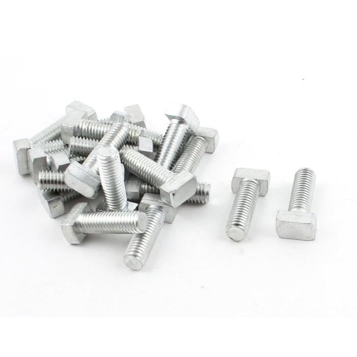 Filetage M8 Acier Inoxydable T Rainure Baisse Goujon Vis Coulissante 30mm 2Pcs