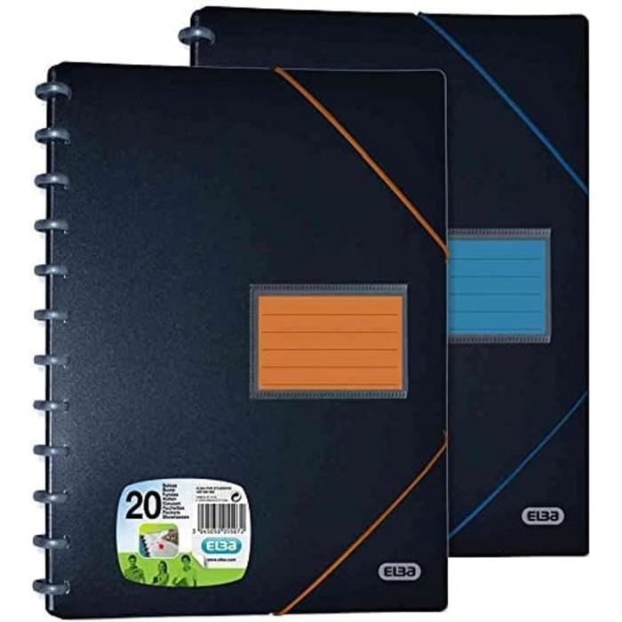 OXFORD Protège‐Documents Variozip Polyvision A4 40 vues - 20 pochettes