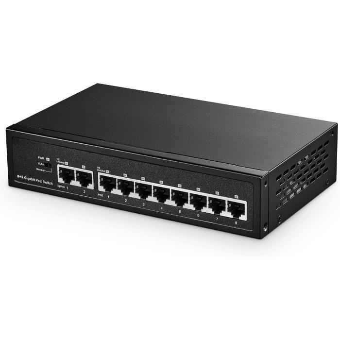Nicgiga – 6 poort 4xRJ45 2xSFP – ethernet switch / netwerk switch – 2.5G – 10G uplink