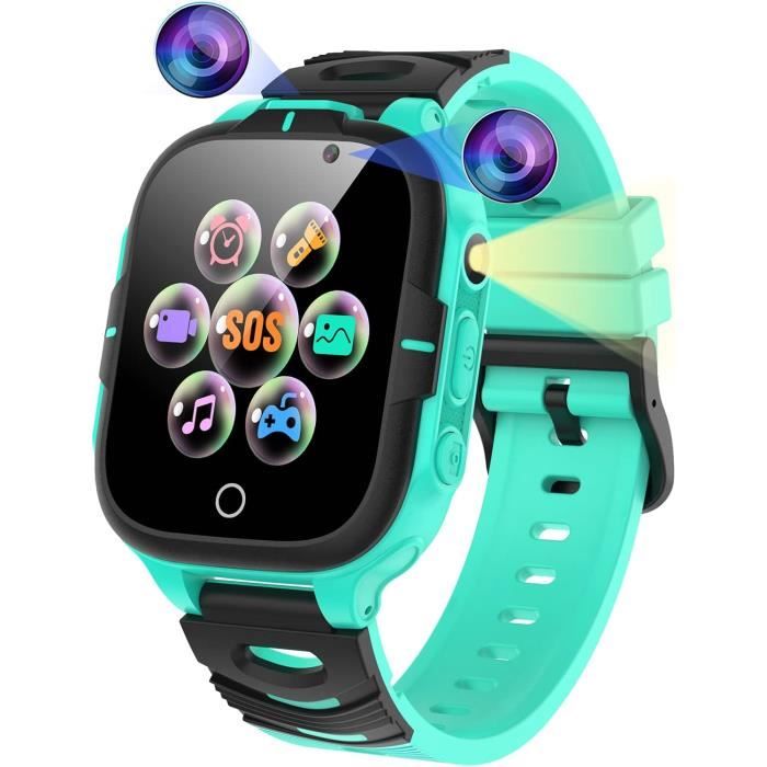 ELEJAFE Montre Connectée Enfant Avec Appel Vidéo SOS Et GPS - Idéale Pour Sécurité Et Suivi Parental