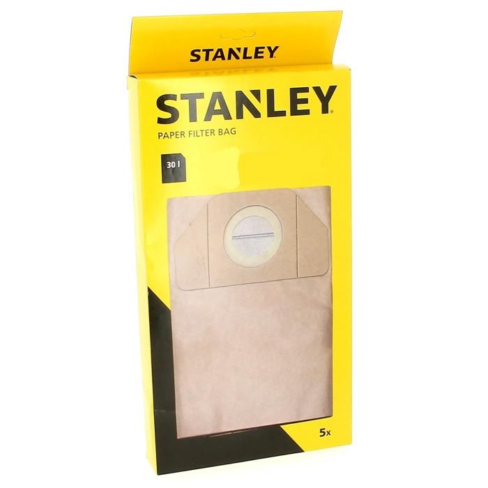 Sacs Aspirateur Stanley 30L – Lot de 5, Filtration Efficace - vue 2