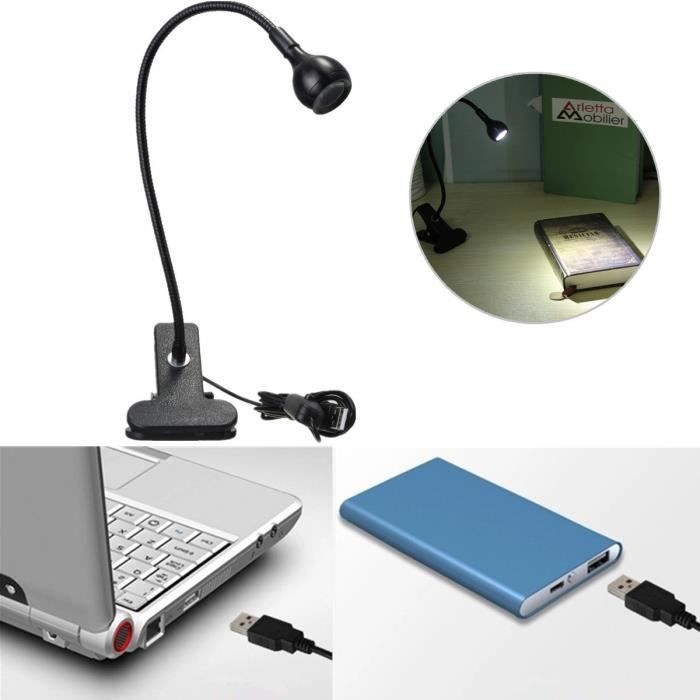 Lampe LED USB Flexible Pour Ordinateur Portable - 3 Niveaux De Luminosité Réglables Au Toucher, Col De Cygne, Légère (55g) - Protection Des Yeux, Idéale Pour Lecture Et Travail De Nuit