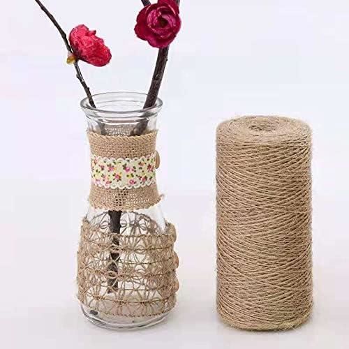 Cordon De Chanvre/jute 2mm Couleur Rose - 10 Mètres - Neuf - Idéal Pour DIY Et Décoration