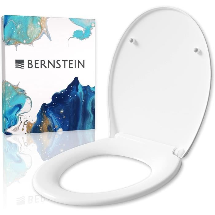 Abattant Wc Plastique Lunette Wc Moderne Cuvette Toilette Fermeture En Douceur Blanc 44 6X37 1X5 2Cm Robuste Resis H3451 Cdiscount Bricolage