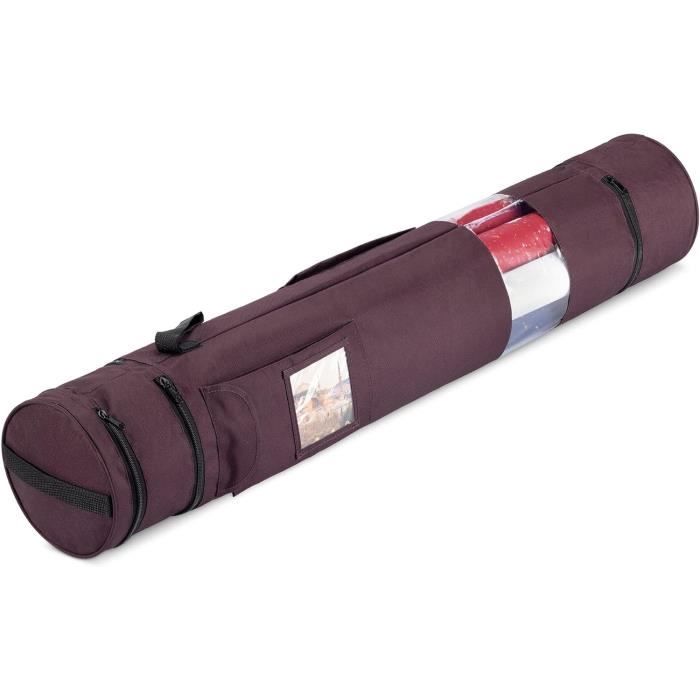 Sac De Rangement Pour Rouleaux De Papier Cadeau - Transparent, 80x22cm, Avec Poignée - Organisation Maison/bureau