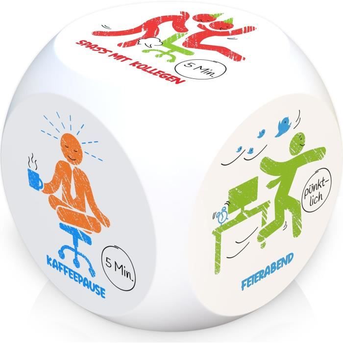 Cube Anti-Stress | Pictogrammes | Cube De Stress Amusant | 6 Motifs