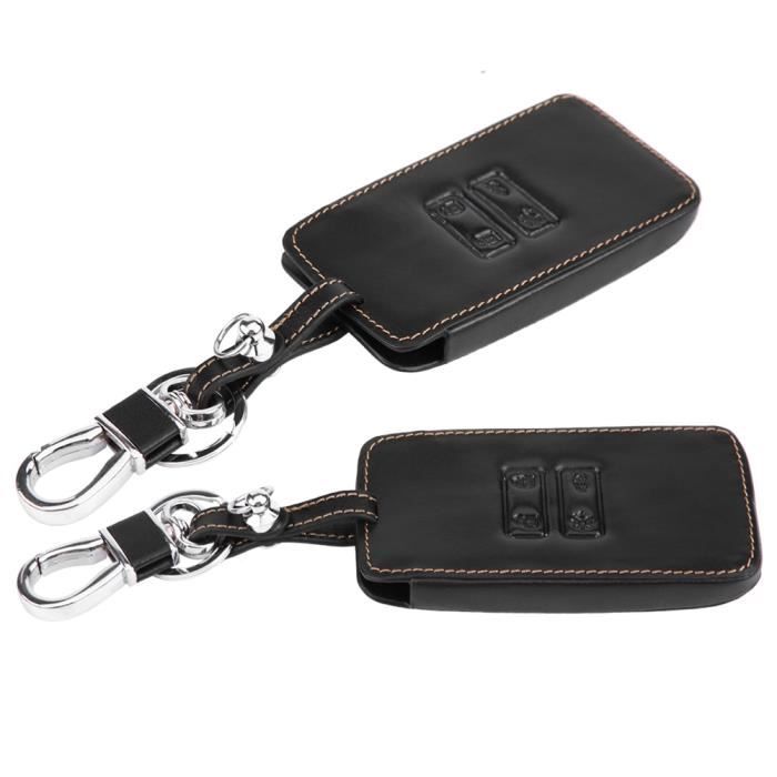 Étui à clés Housse de sac de rangement pour porte-clés de voiture en cuir pour Renault Kadjar 2016-2017 RUIDA