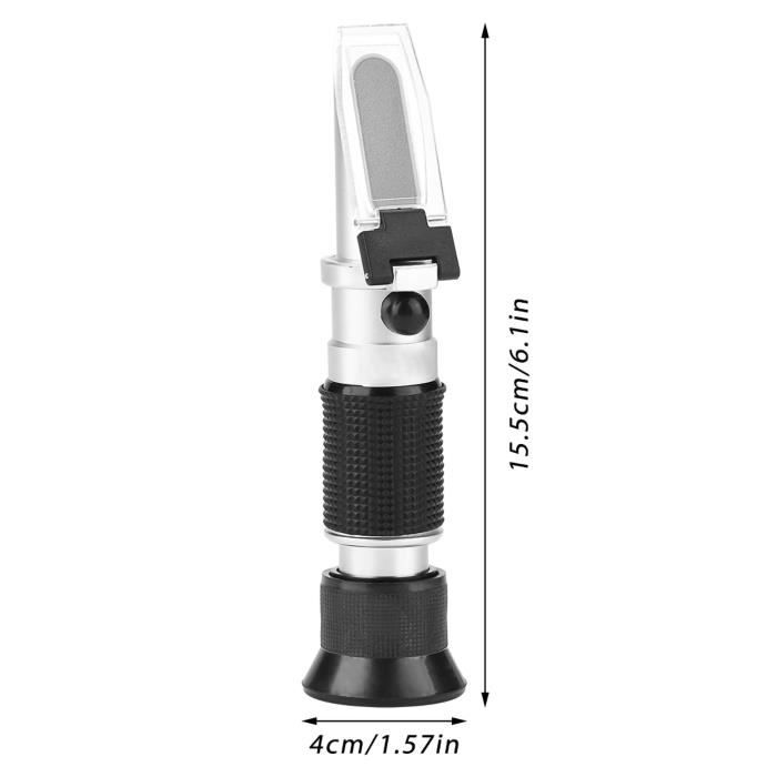 Réfractomètre Brix 0-90% Manuel Pour Miel, Sucre, Sirop - Avec ATC Et Instructions