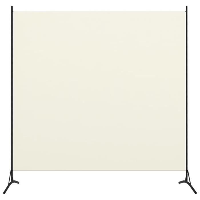 VidaXL Cloison de séparation 1 panneau Blanc crème 175x180 cm