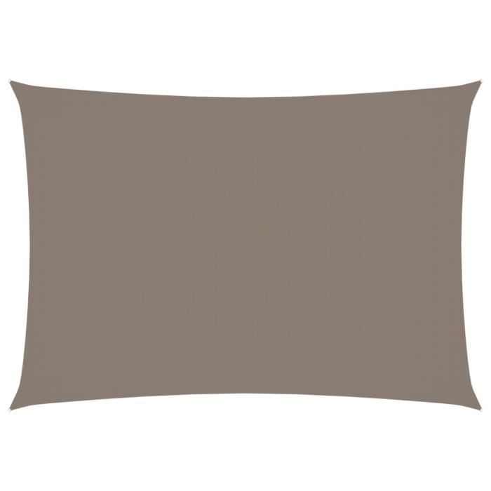 Parasol - vidaXL - Rectangulaire - Tissu Oxford enduit PU - 35x5 m - Couleur taupe