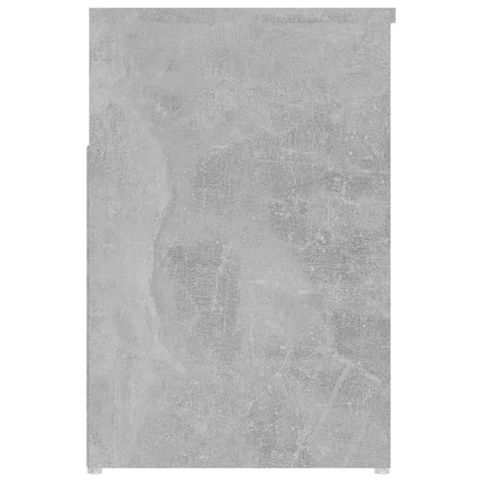 Banc à chaussures - VINGVO - YIN(808751) - Gris béton - 80x30x45 cm - 2 étagères