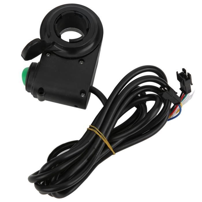 Interrupteur 2-en-1 Vélo Électrique – Bouton Guidon Lumière + Klaxon Pour VTT, Vélo Route, Scooter – Câble 1,5m Facile à Installer