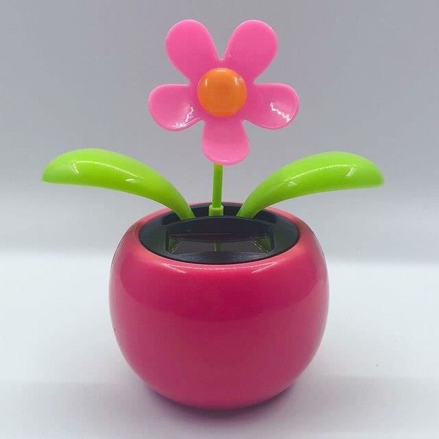 Panda Solaire Dansant – Décoration De Voiture Ou De Bureau – Panneau Solaire, Tête Qui Bouge – 10x4,5 Cm