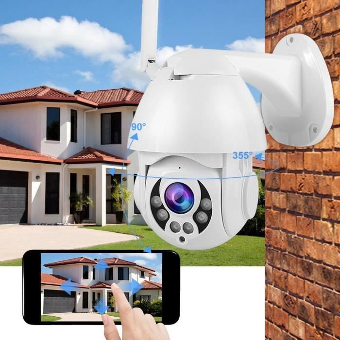 Kit camera de surveillance 2.5 '' 1080P extérieure de vision nocturne