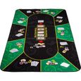 Tapis de Poker XXL - MAXSTORE - Dimensions 160x80 cm - Vert/Noir - Sac de transport inclus-1