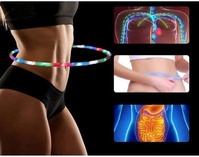 Cerceau Lumineux LED 24 Couleurs - Cerceau Danse Fitness Pliable - Stroboscope Multicolor - Diamètre 60-90 Cm