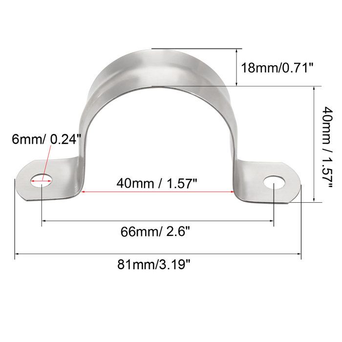 16pcs Collier De Serrage 5mm Tuyau - Clips Fixation Rigide Acier Inoxydable 201