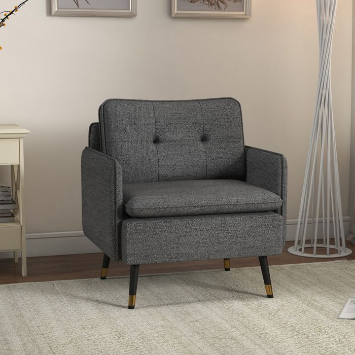 HOMCOM Converteerbare fauteuil, luiaard, groot comfort