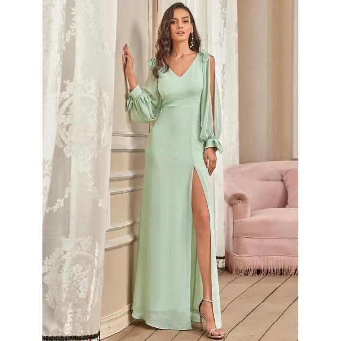 Robe de soirée vert menthe on sale