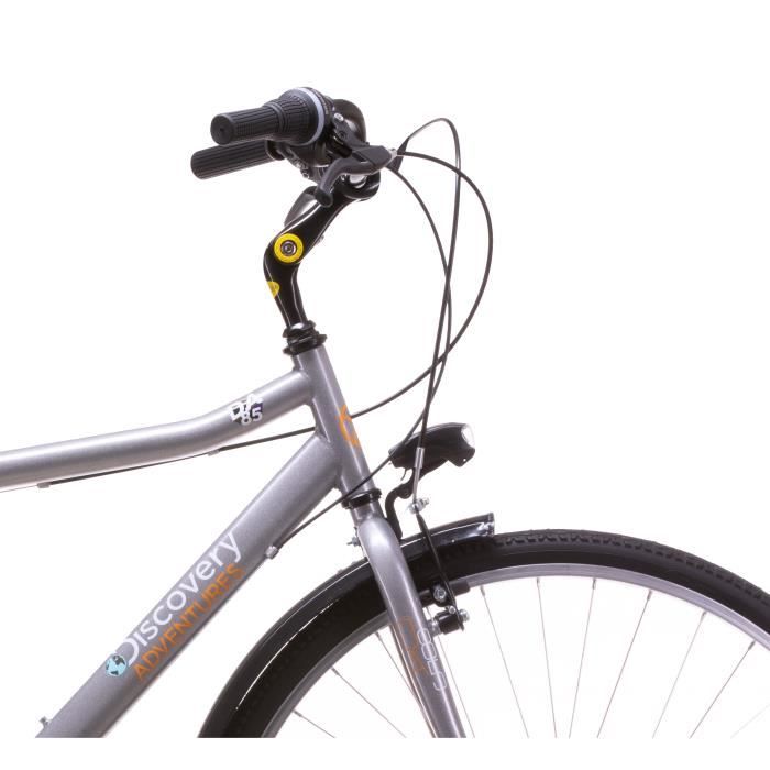 Velo VTC Homme 28 Discovery Adventures 6 Vitesses Derailleur Shimano TY21 Potence reglable Cdiscount Sport