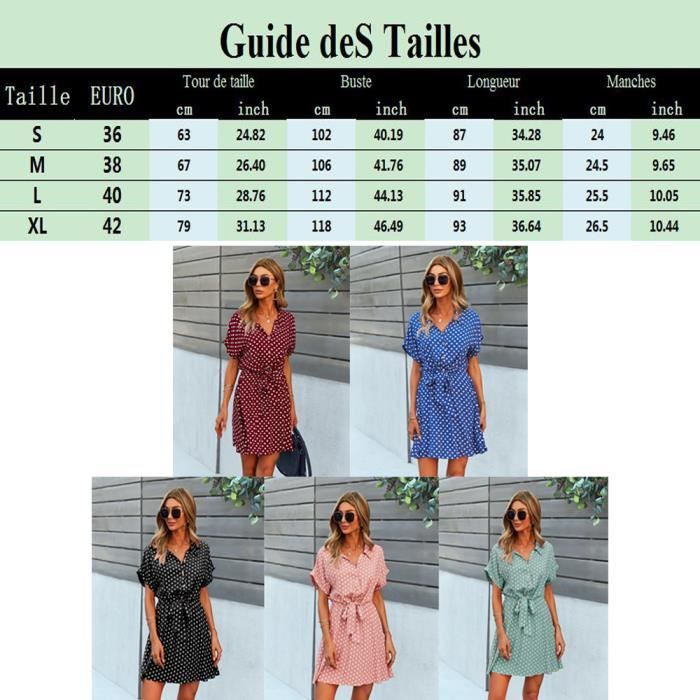 Robe courte évasée col v manches courtes blanc femme