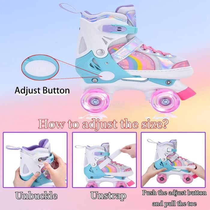 Patin a clearance roulette fille reglable