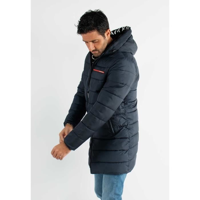 Paragoose - Doudoune mi-longue homme paragoose navy olivier - navy