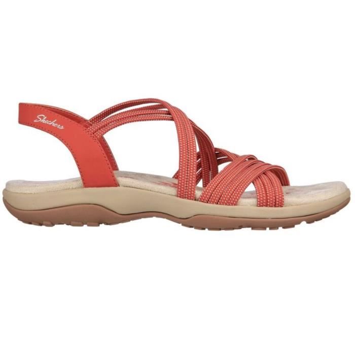 Sandale skechers hot sale femme orange