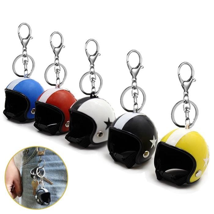 Clé de casque de moto pour hommes et femmes, porte-clés de voiture