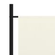 vidaXL Cloison de séparation 1 panneau Blanc crème 175x180 cm-2