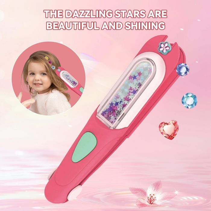 Machine à Tresser Cheveux Fille Avec Strass - Kit Perles Diamants, Coiffure Créative, Cadeau 5-12 Ans - 6