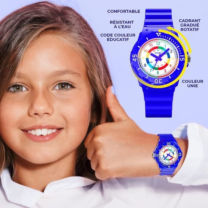 Montre Enfant Garcon Bleu Montre Enfant Montre Apprentissage
