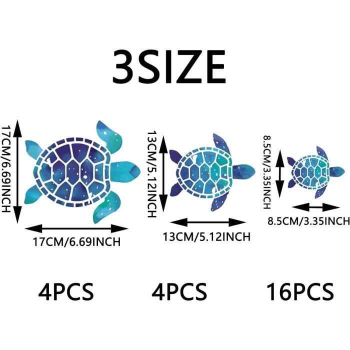 Décalcomanie Murale Sous-marine - Tortues, Poissons Et Algues Pour Chambre D'enfant
