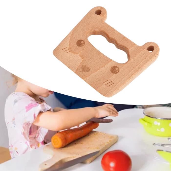 YINN Couteau en bois pour enfants. couteau à fruits et légumes. jouet  Montessori. outils de cuisine pour les tout-petits En Stock A8