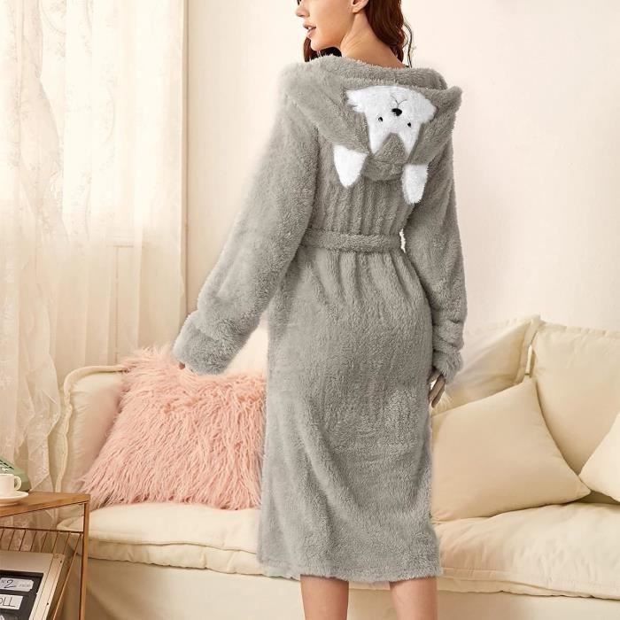 Pyjama Femme Peignoir De Bain Avec Capuche Peignoir De Bain Femme