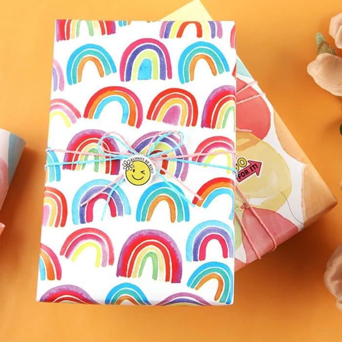 Rouleau de papier cadeau coeurs multicolores Surprise Partie ! - Le petit  Souk
