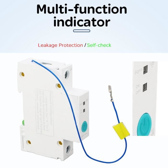 Disjoncteur Intelligent WiFi 63A 12-80V DC - Contrôle à Distance, Compatible Alexa & Google Assistant - 9