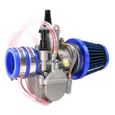 24mm BLUE -carburateur PWK avec adaptateur de filtre à Air, 21 24 26 28 30 32 34mm pour ATV, Dirt Bike, GO KART-3