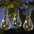Imperméable à l'eau solaire rotatif extérieur jardin Camping suspendu LED ampoule de lampe YE - Return 4974-3