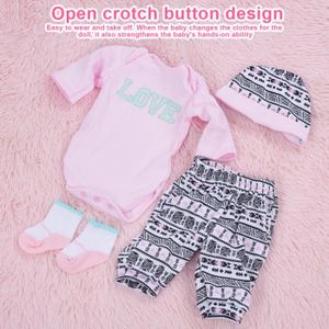 Tenue Complète Pour Poupée 38-40 Cm : Robe + Collants + Chaussures - Neuf, Sans Marque