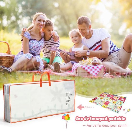 Costway Tapis De Jeu Pliable Pour Bebe 0x180x1 4cm Avec Image Licorne Et Poney En Mousse Xpe Non Toxique Antiderapant Double Face Cdiscount Puericulture Eveil Bebe
