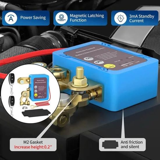Interrupteur De Coupure Batterie à Clé - 300A, 12V-60V, Universel Pour Voiture