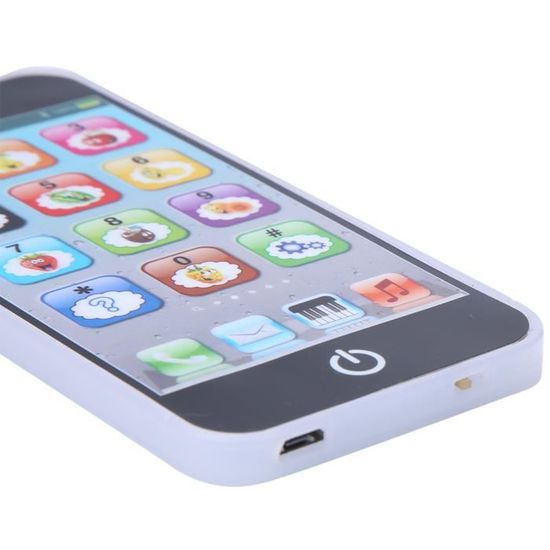 Musique légère de bébé Jouet de téléphone Portable Jouet de téléphone Portable simulé Enfants Machine dapprentissage de langlais éducatif pour Atyhao Jouets de téléphone 