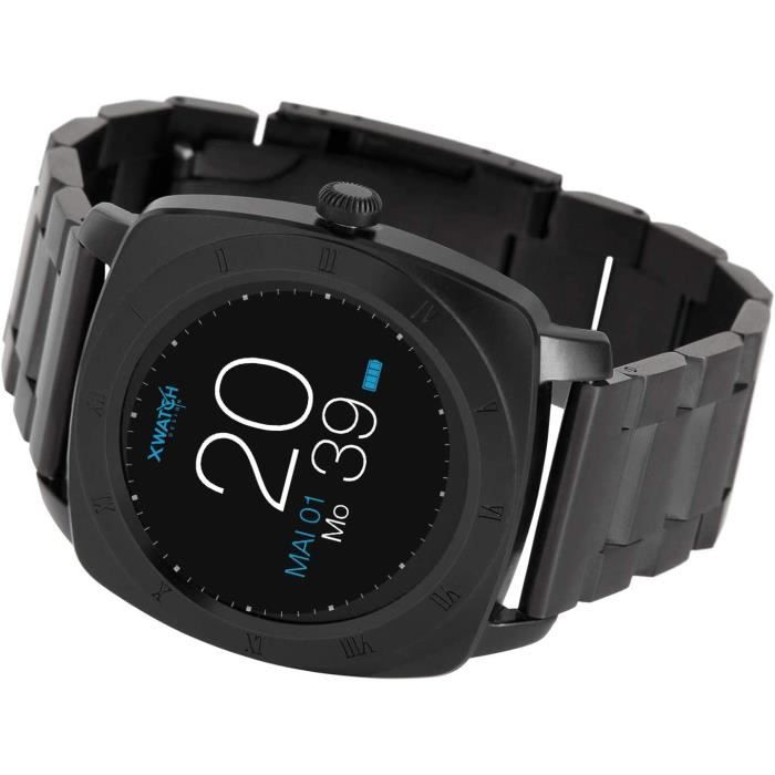 Montre connectee X WATCH NARA XW Pro Black Chrome pour Homme