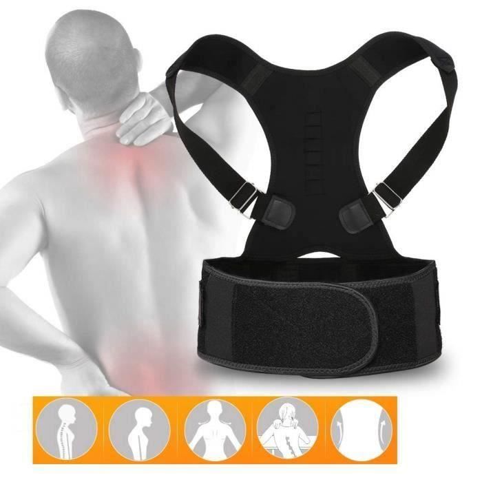 Perfect Correcteur de posture Dos Reglable Orthese de maintien pour Colonne Vertebrale Elastique de maintien hommes et femmes T Cdiscount Sport