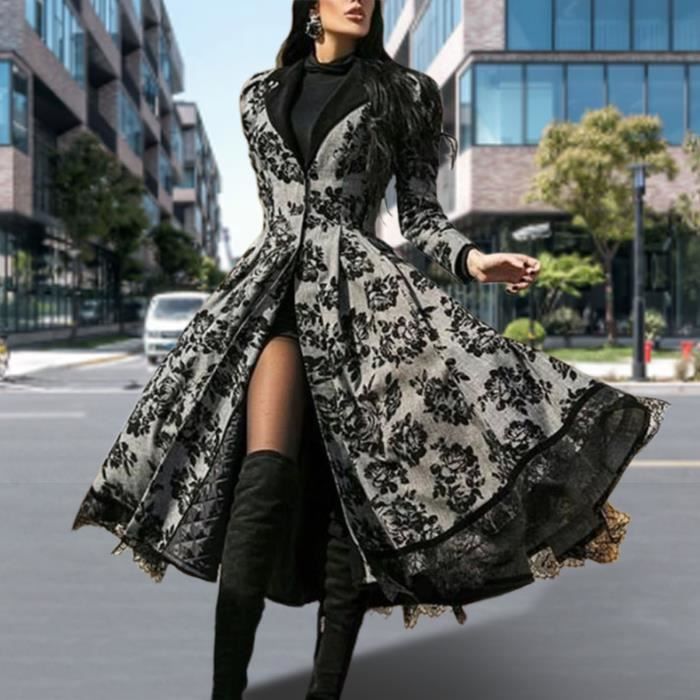 ROBE Vintage robe haute taille pliss e grande our de la dentelle