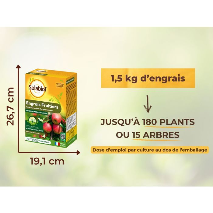 SOLABIOL Engrais Complet - 15Kg - Sac - Mini-Granulés - Epandage Facile & Sans Poussière - Double Action Starter & Nutrition Longue Durée SOCOMP15 SOLABIOL Engrais Complet - 15Kg - Sac - Mini-Granulés - Epandage Facile & Sans Poussière - Double Action Starter & Nutrition Longue Durée SOCOMP15