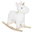 Licorne a bascule Blanche Atmosphera for kids-0