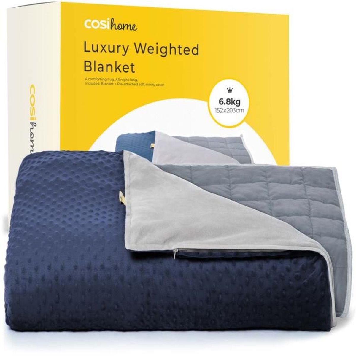 Cosi Home Couverture Lestée pour Adultes 152x203cm, 6,8kg Couverture